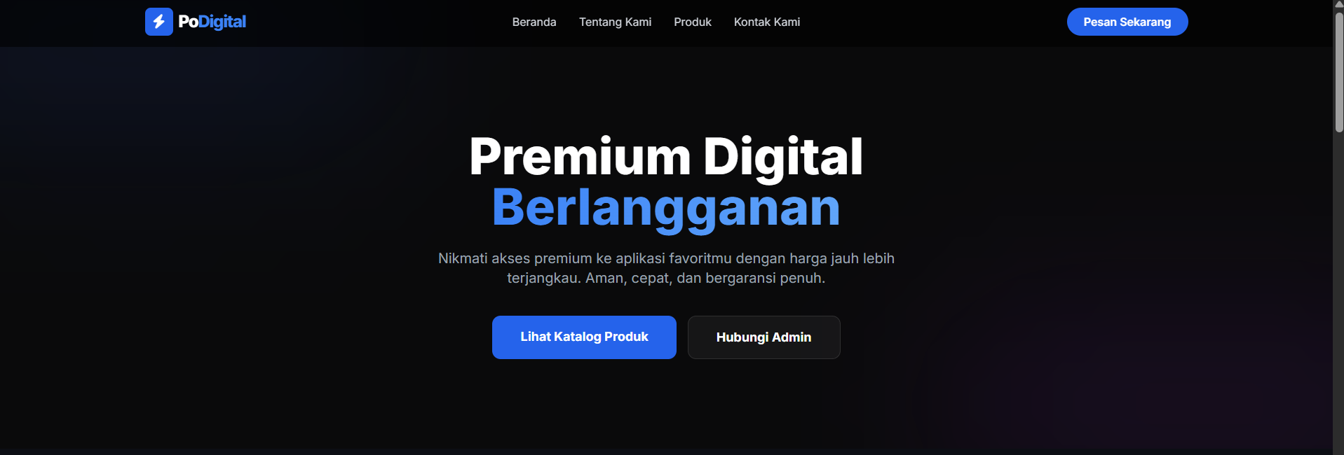 Website Premium Store